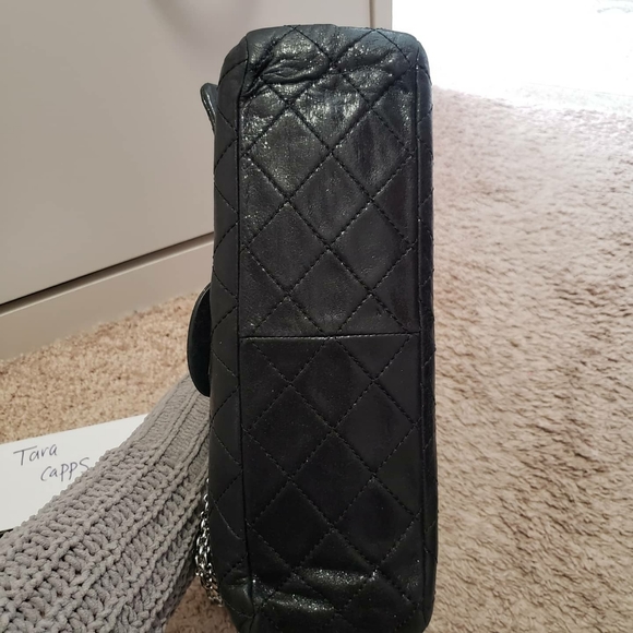 Chanel medium black shimmer reissue - Picture 5 of 11